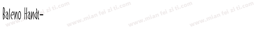 Baleno Handi字体转换